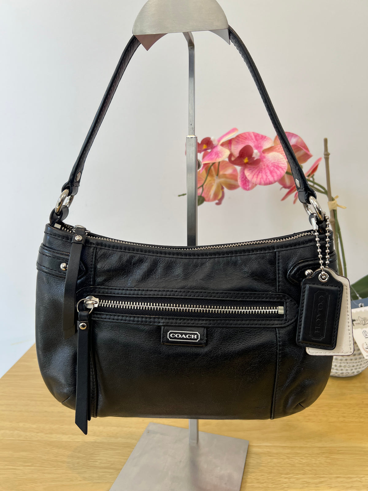 Coach Daisy Demi Shoulder Leather Bag