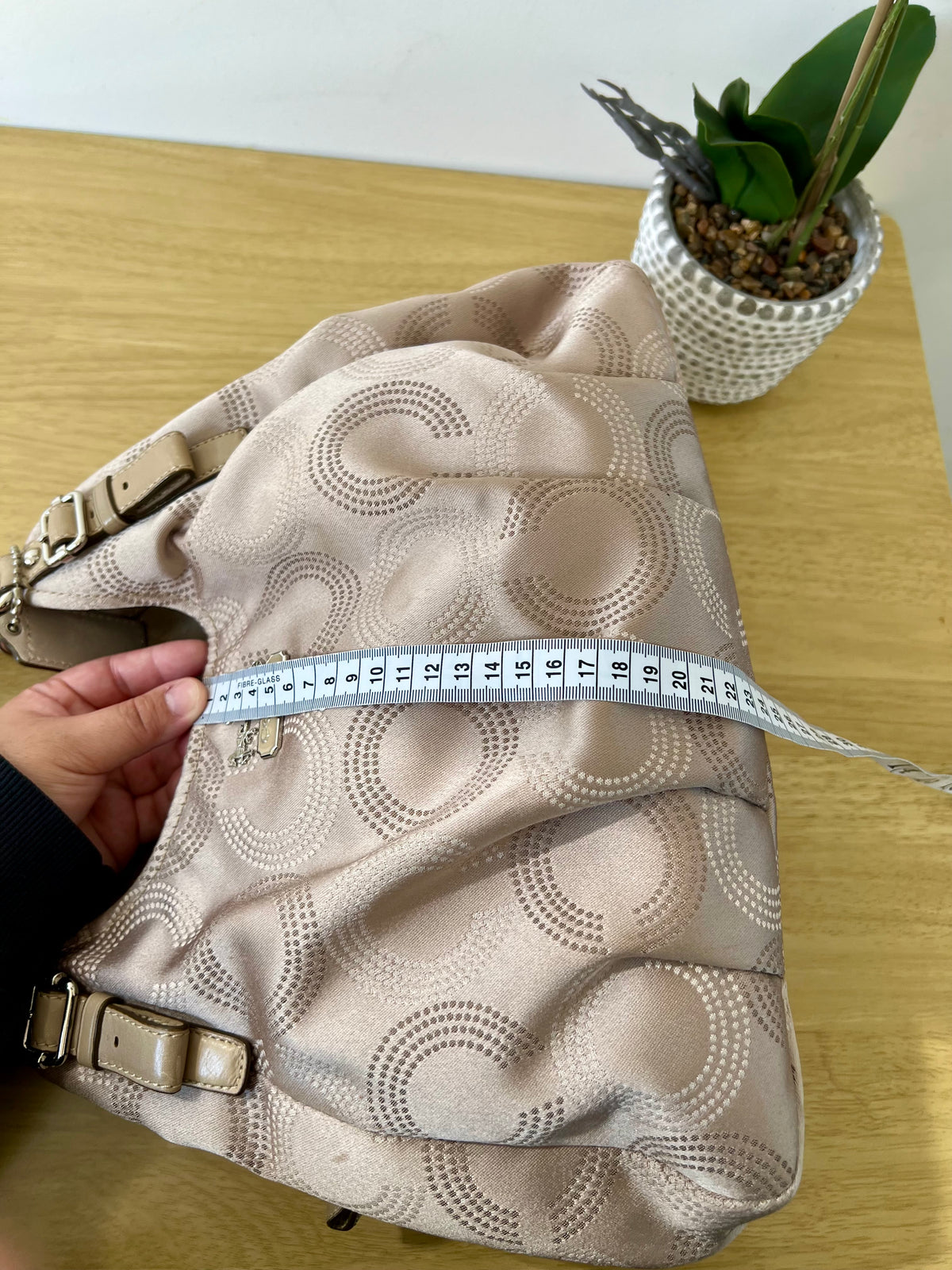 Coach Madison Dotted Op Art Hobo Bag