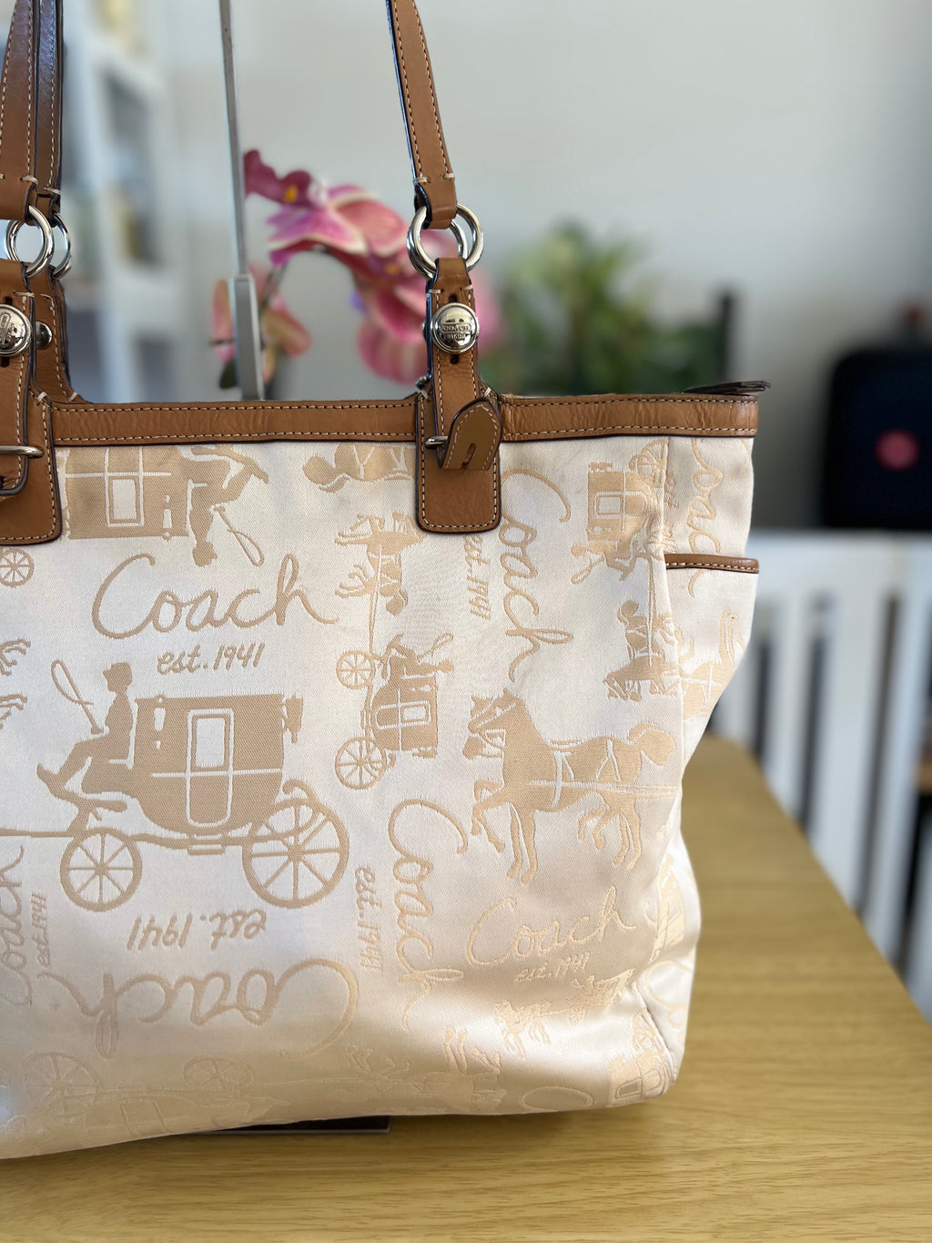 Coach Gallery Horse and Carriage Tote Bag