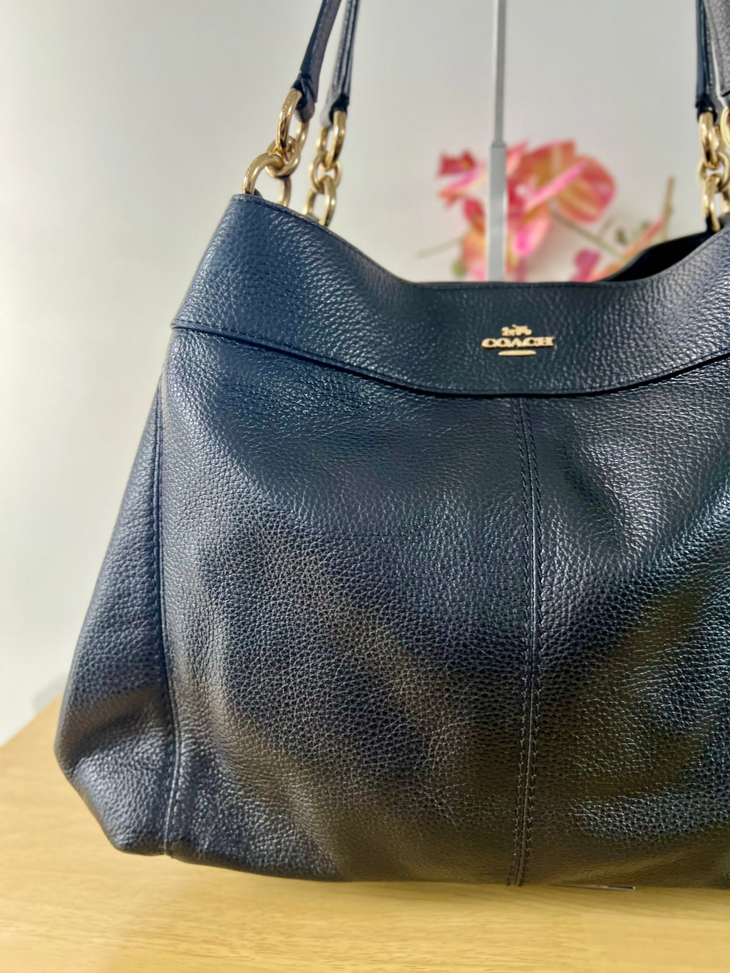 Coach Lexy Pebble Leather Bag