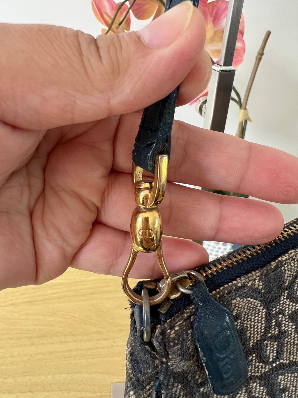 Authentic Vintage Christian Dior Saddle Pochette