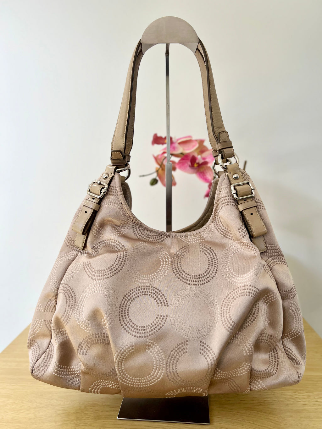 Coach Madison Dotted Op Art Hobo Bag