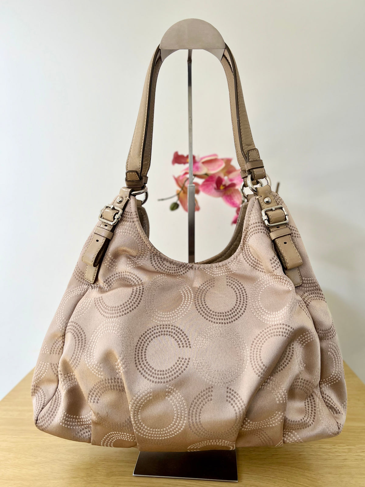 Coach Madison Dotted Op Art Hobo Bag