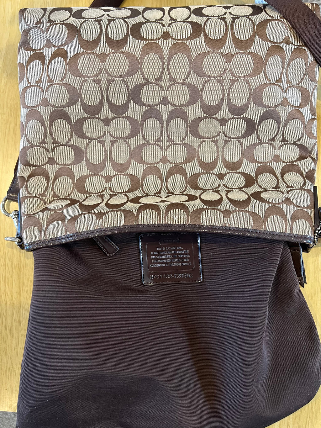 Coach Heritage Stripe Swingpack Crossbody Bag