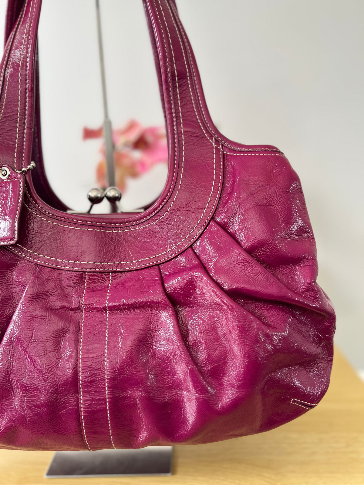 Coach Ergo Kisslock Pleated Bag