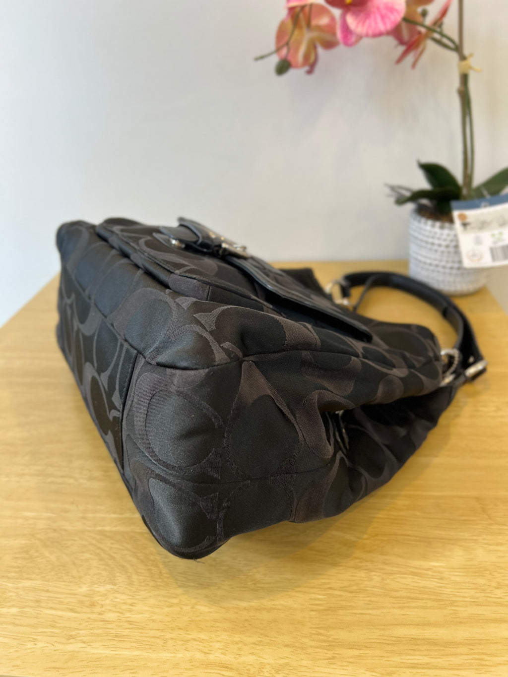 Coach Campbell Signature Bag in Black