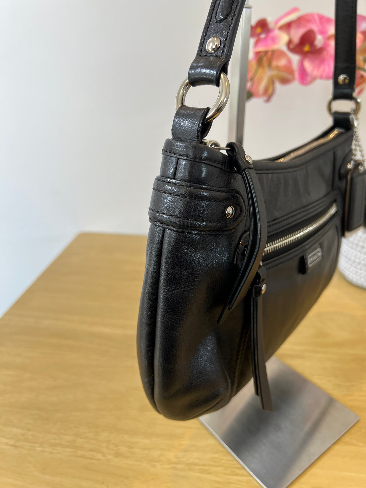 Coach Daisy Demi Shoulder Leather Bag