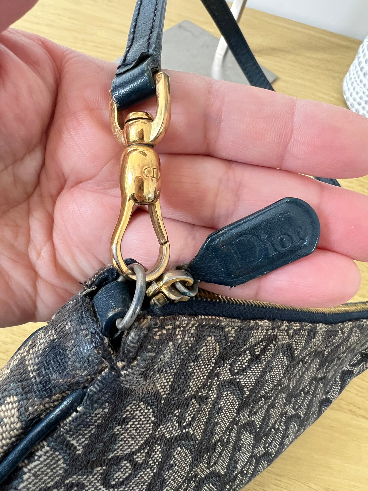Authentic Vintage Christian Dior Saddle Pochette