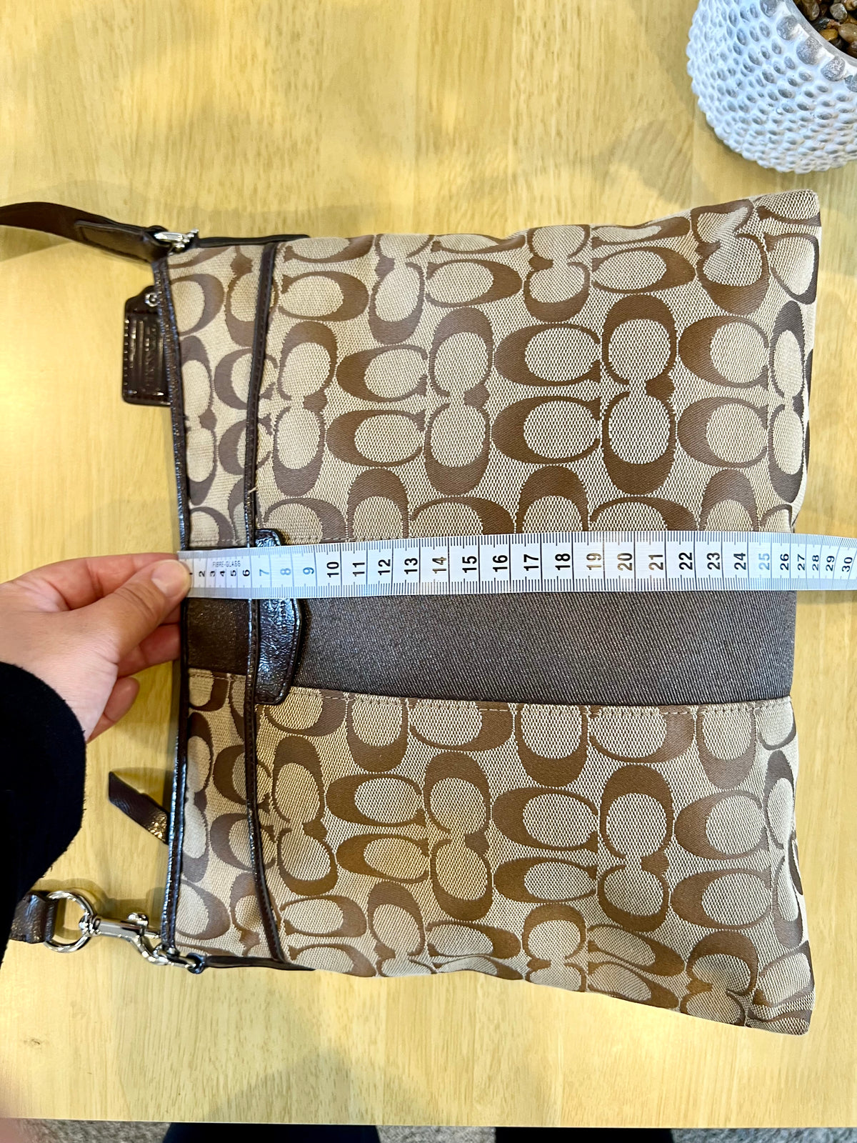 Coach Heritage Stripe Swingpack Crossbody Bag