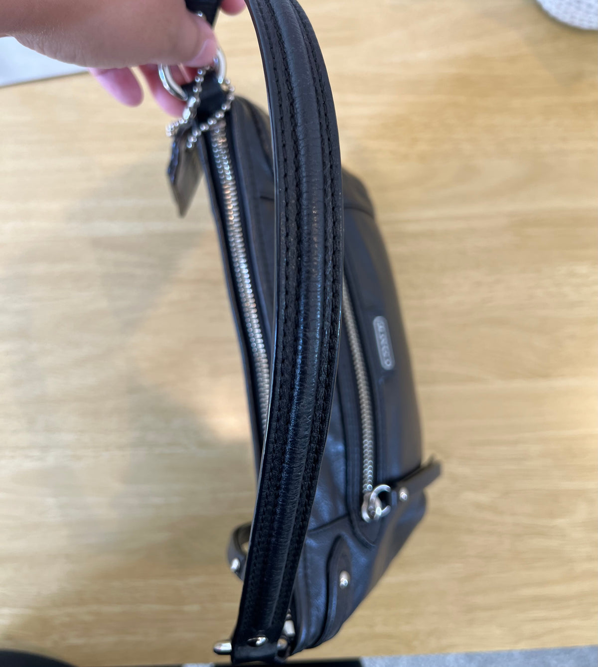 Coach Daisy Demi Shoulder Leather Bag