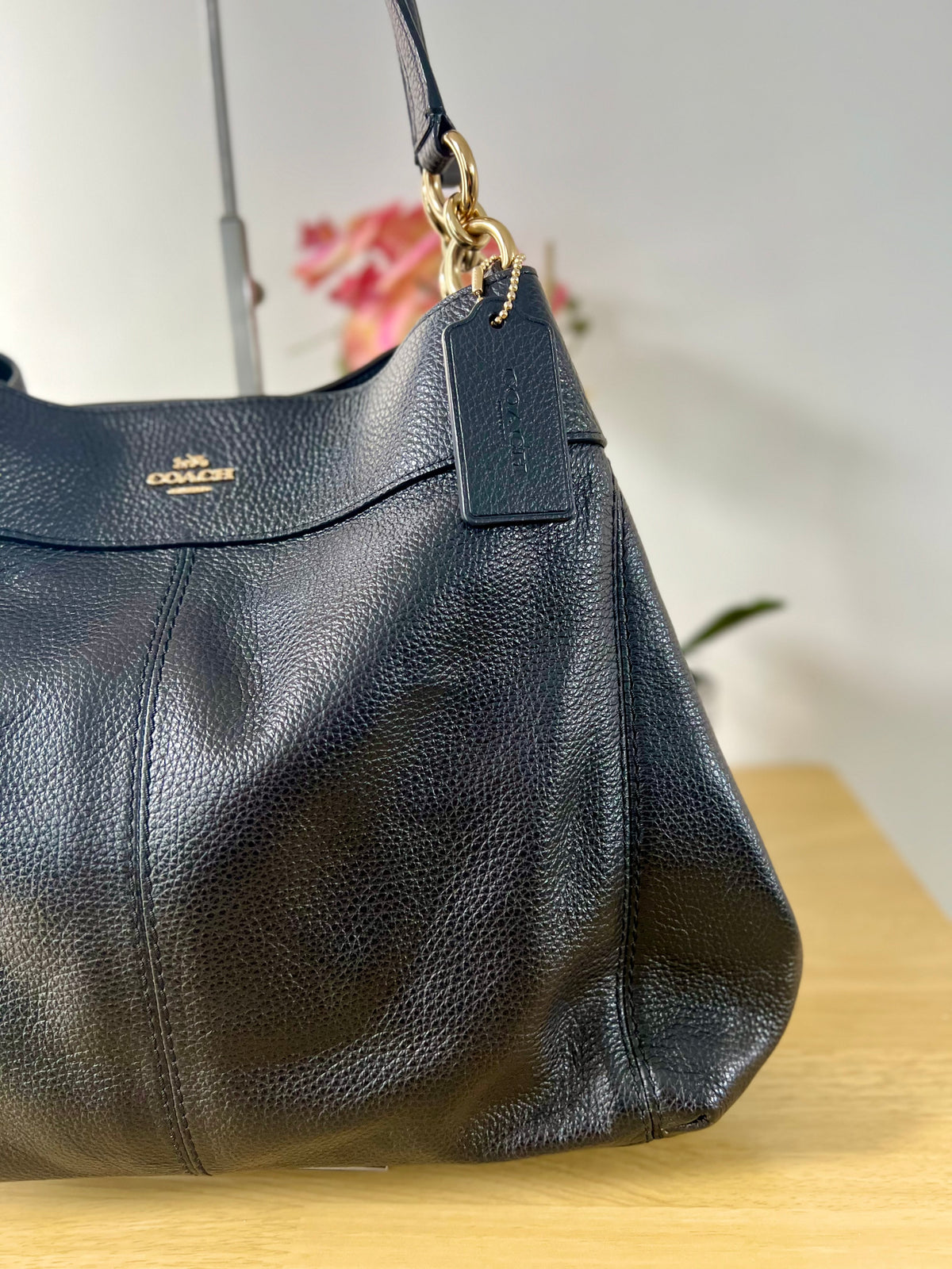 Coach Lexy Pebble Leather Bag