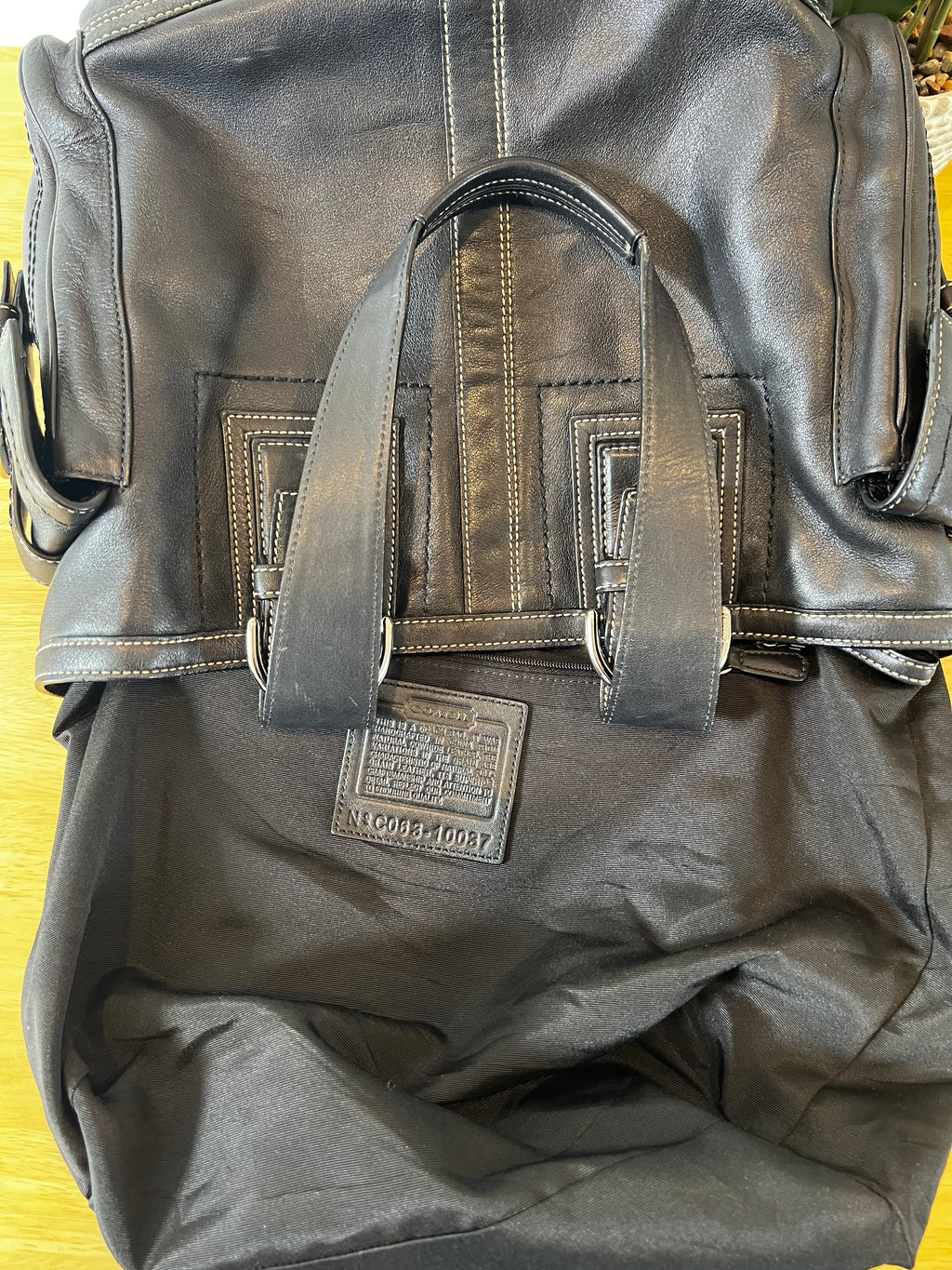 Coach Soho Vintage Large Leather Pocket Tote Bag