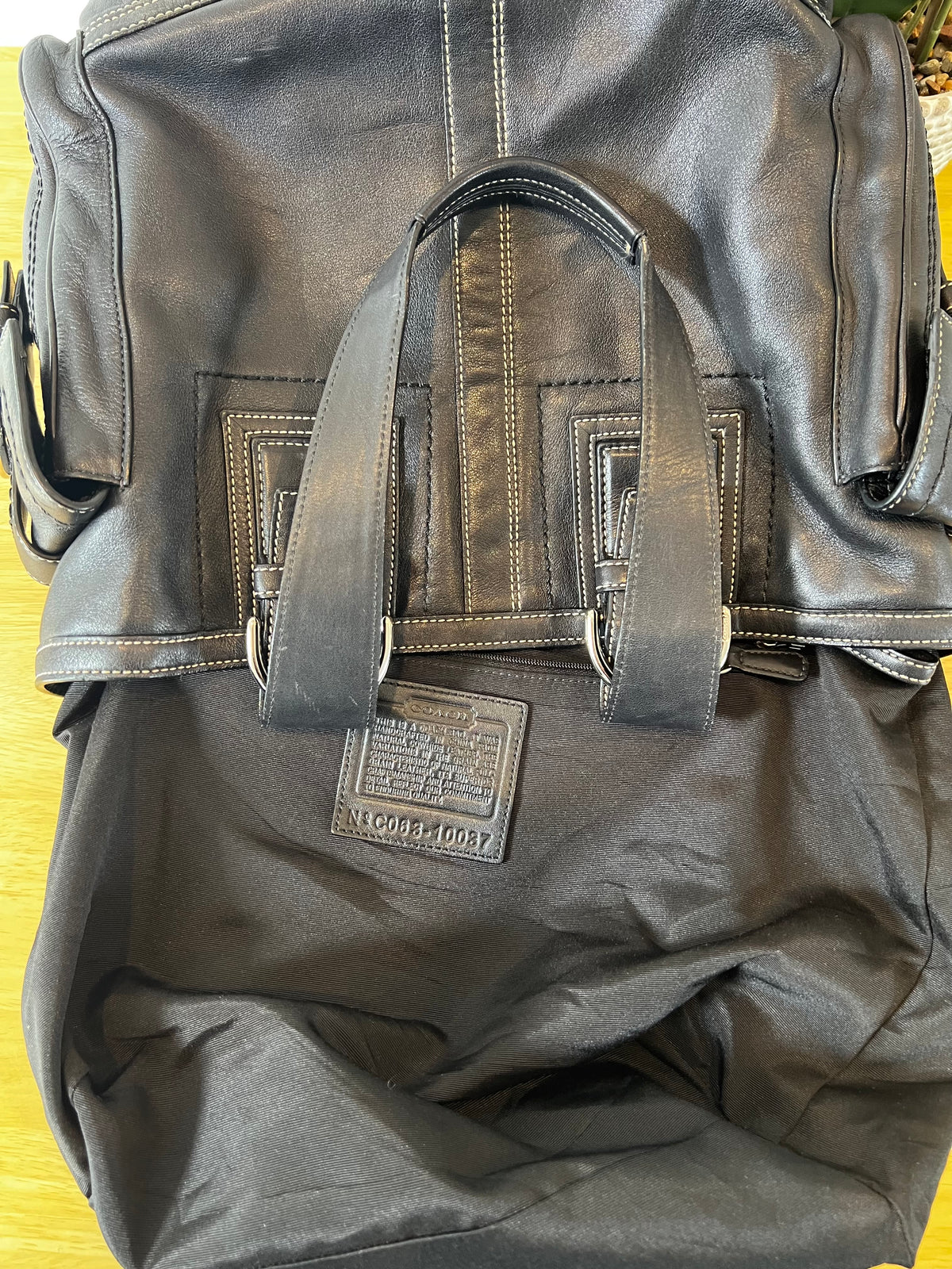 Coach Soho Vintage Large Leather Pocket Tote Bag
