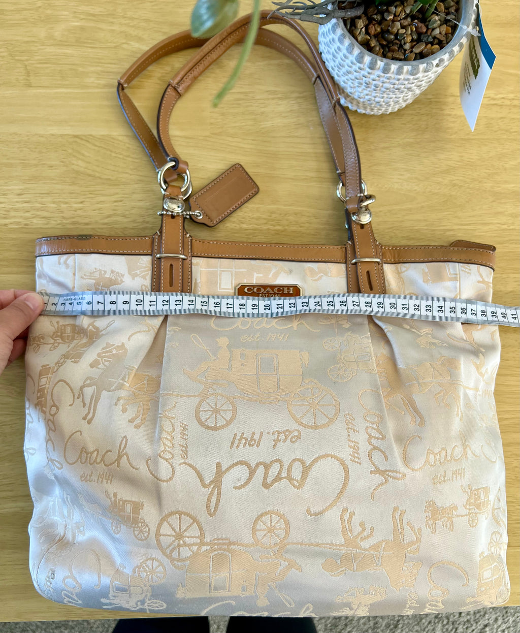 Coach Gallery Horse and Carriage Tote Bag