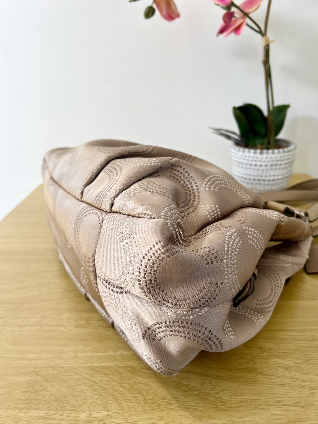 Coach Madison Dotted Op Art Hobo Bag