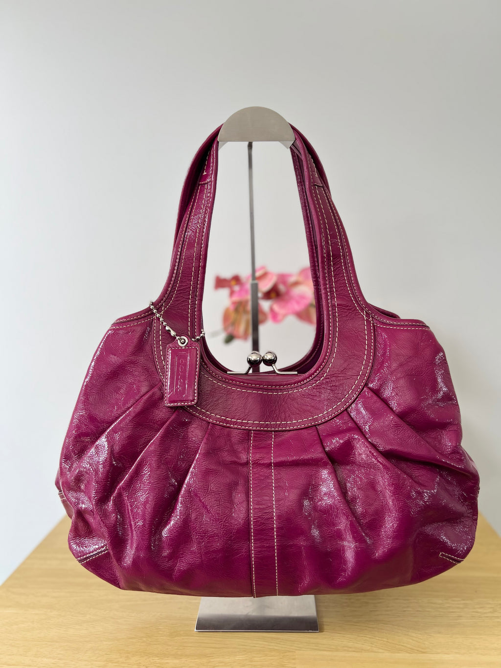 Coach Ergo Kisslock Pleated Bag