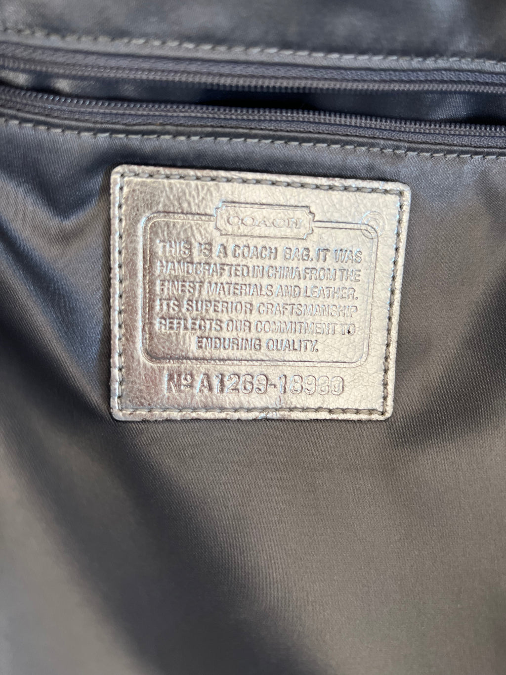 Coach Poppy Signature Double Pocket Shoulder Bag