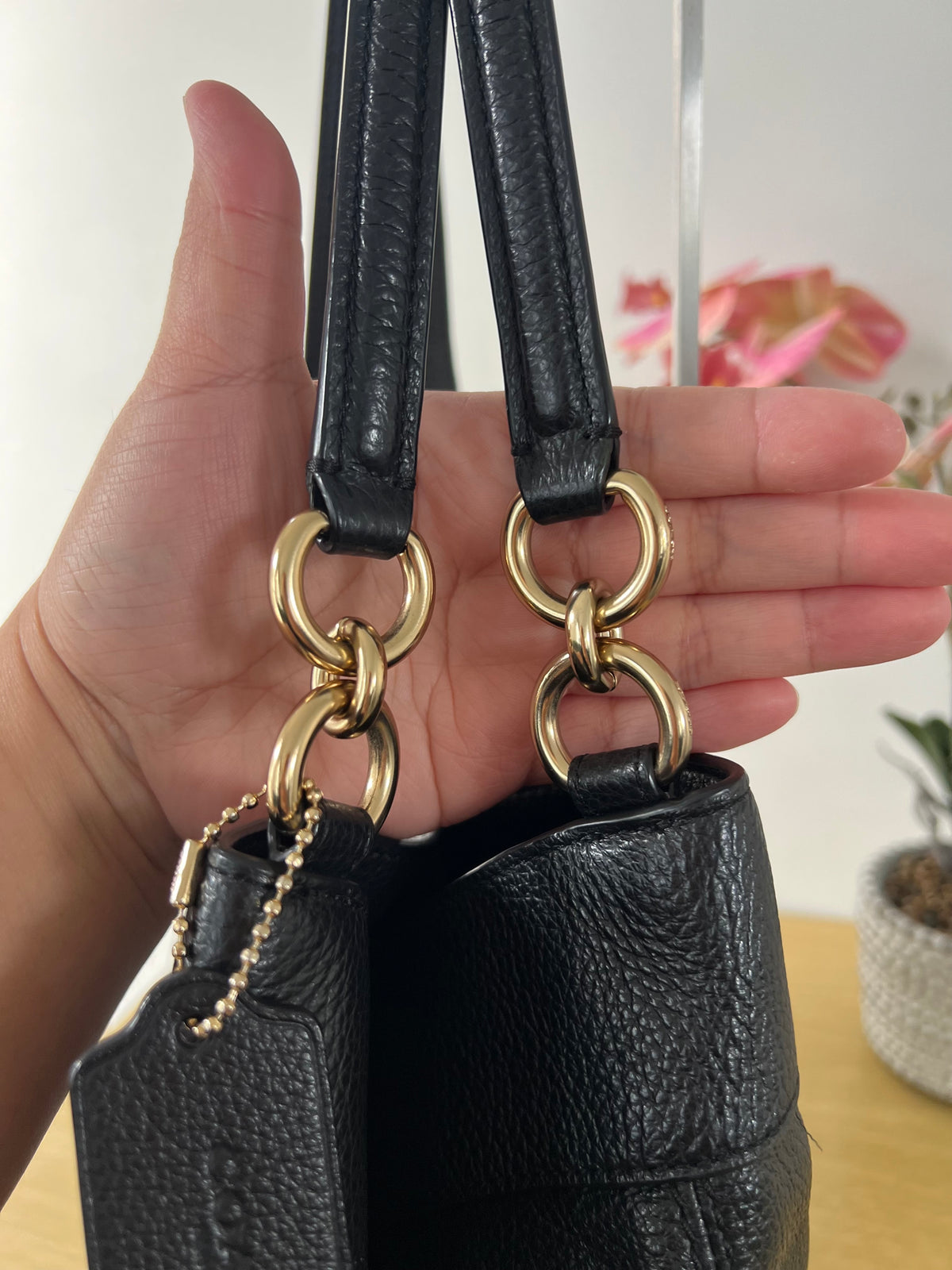 Coach Lexy Pebble Leather Bag