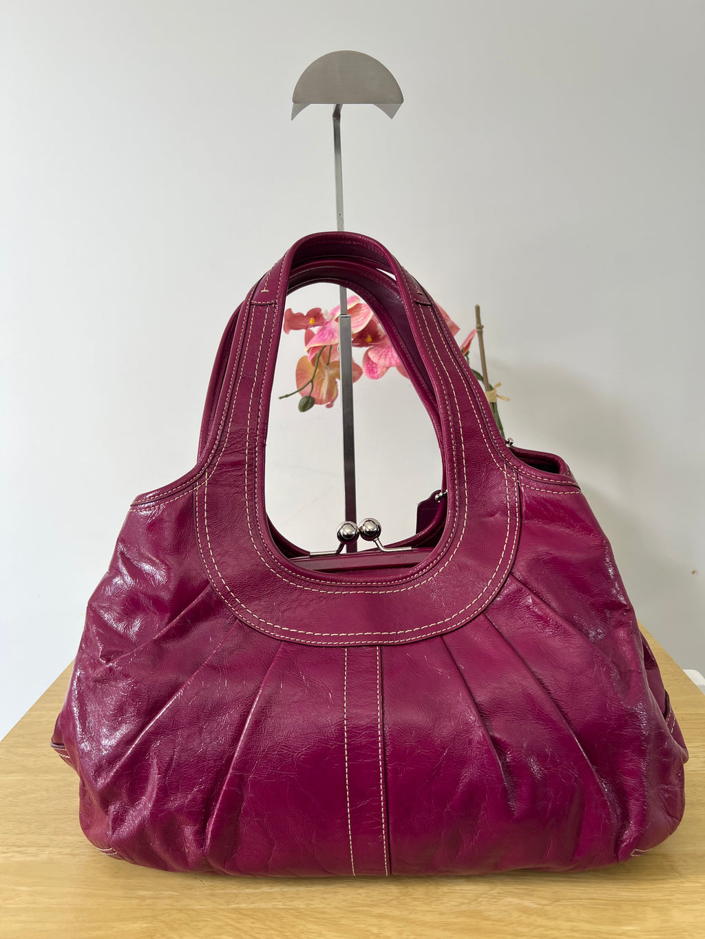 Coach Ergo Kisslock Pleated Bag