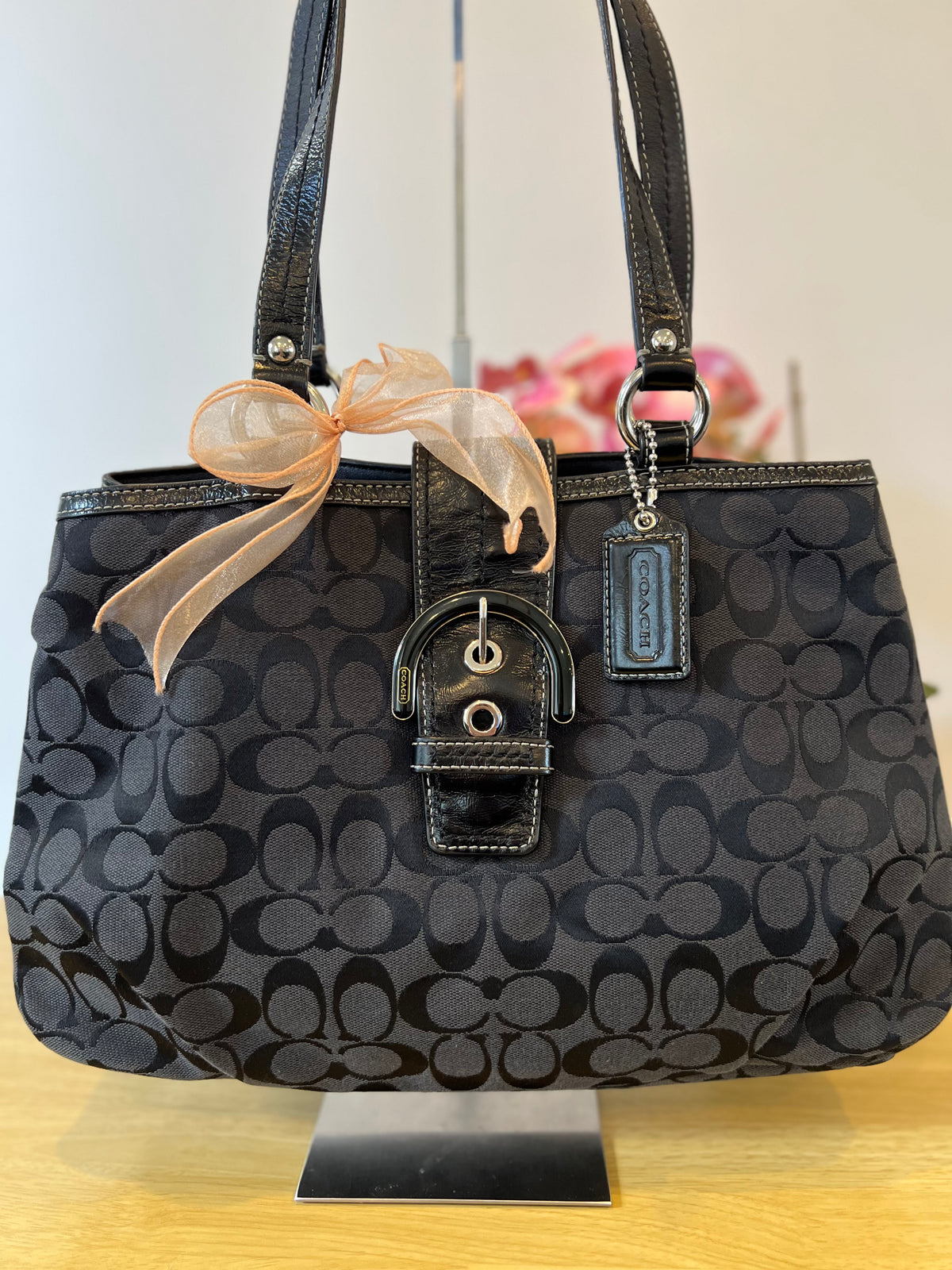Coach Soholynn Signature C Canvas Tote Bag