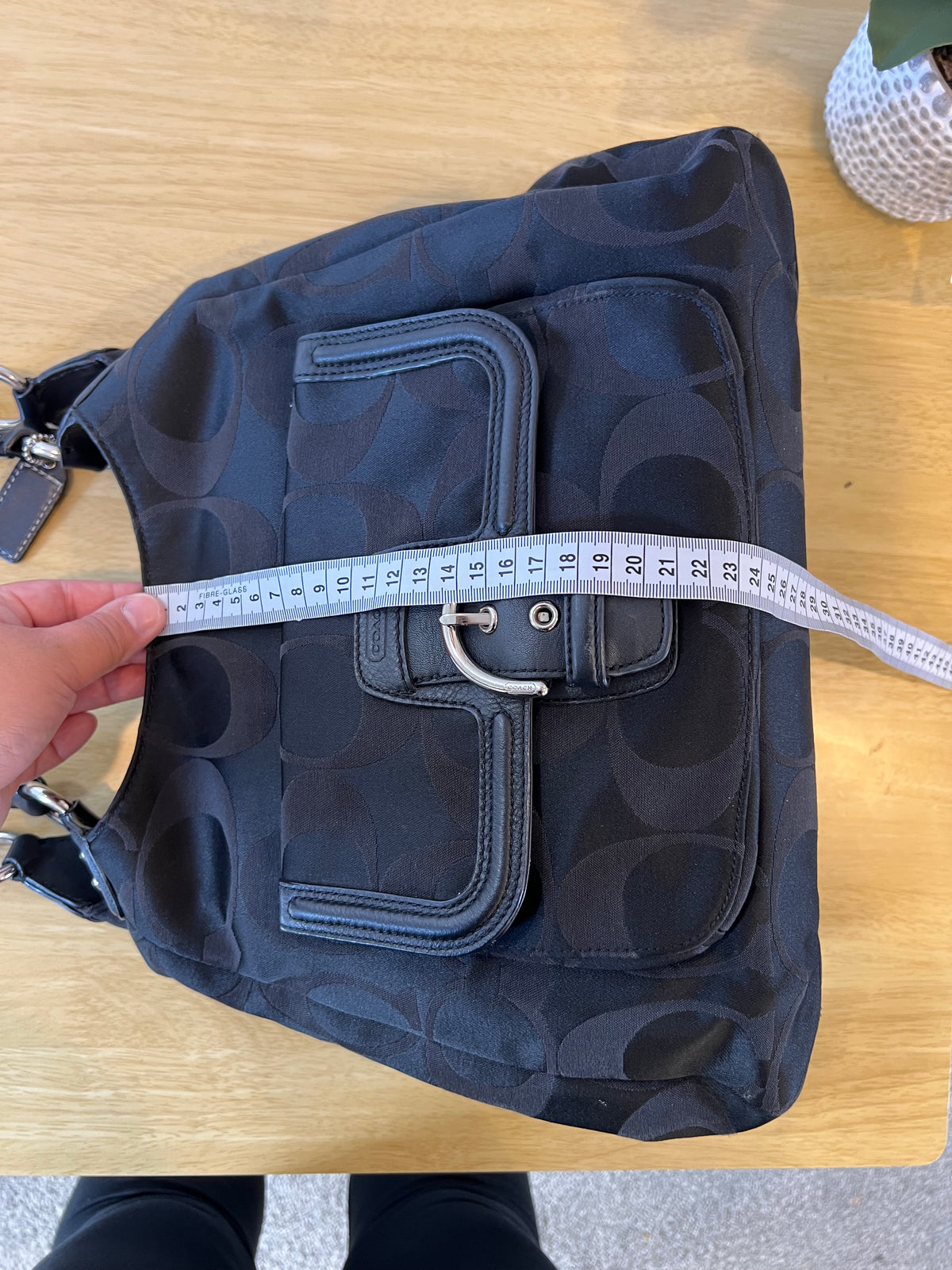 Coach Campbell Signature Bag in Black