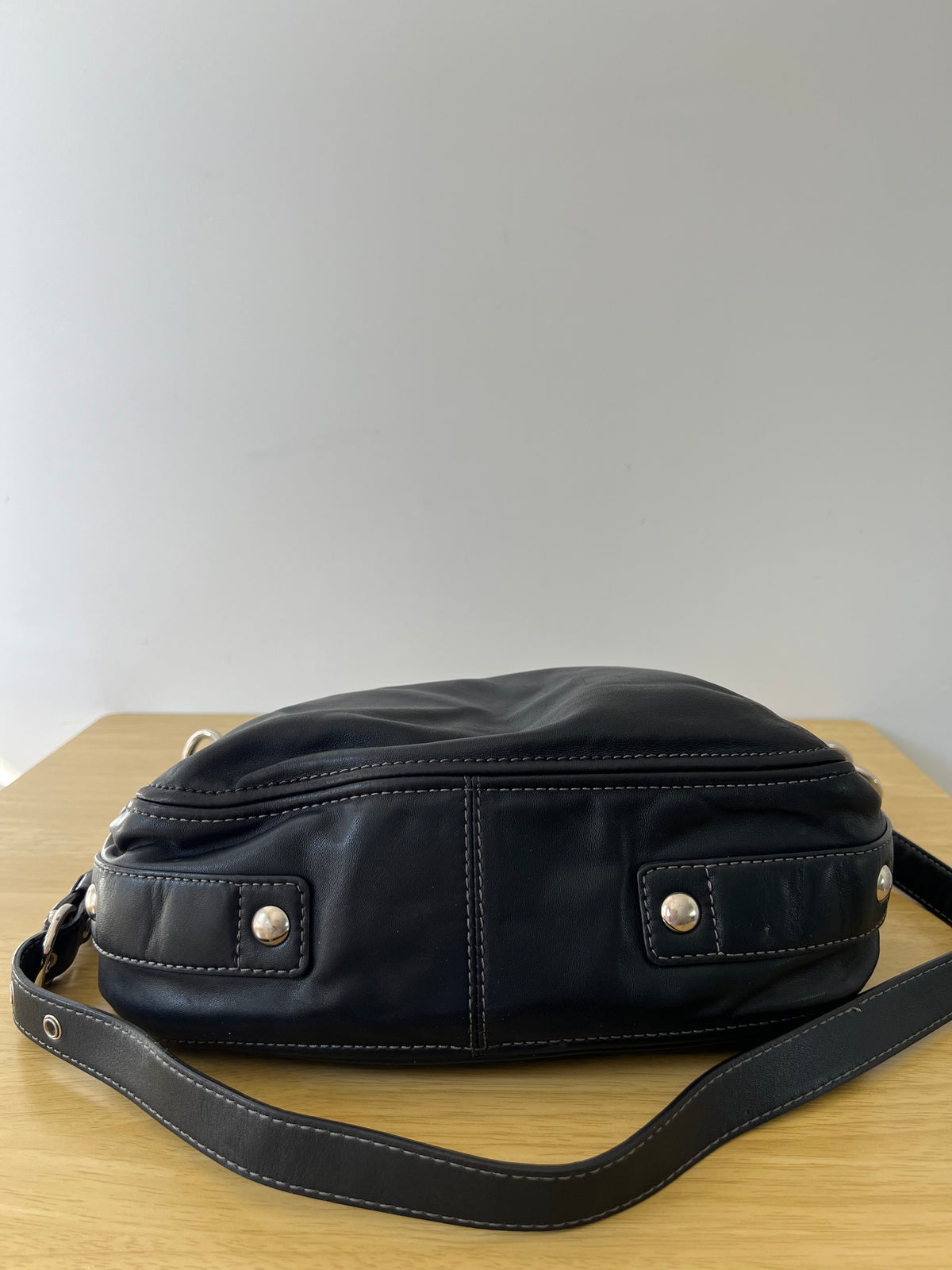 Coach Zoe Black Leather Bag