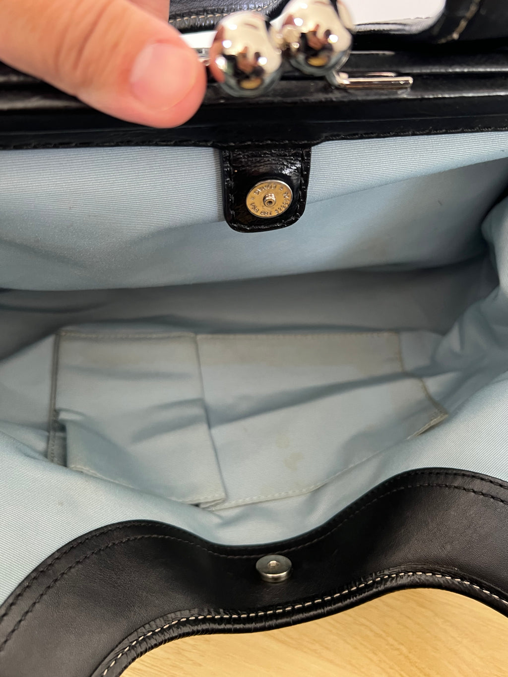 Coach Ergo Kisslock Signature Pleated Bag