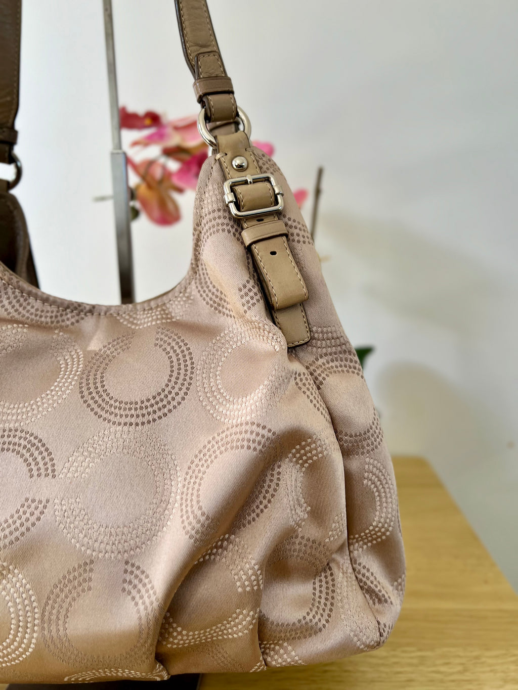 Coach Madison Dotted Op Art Hobo Bag