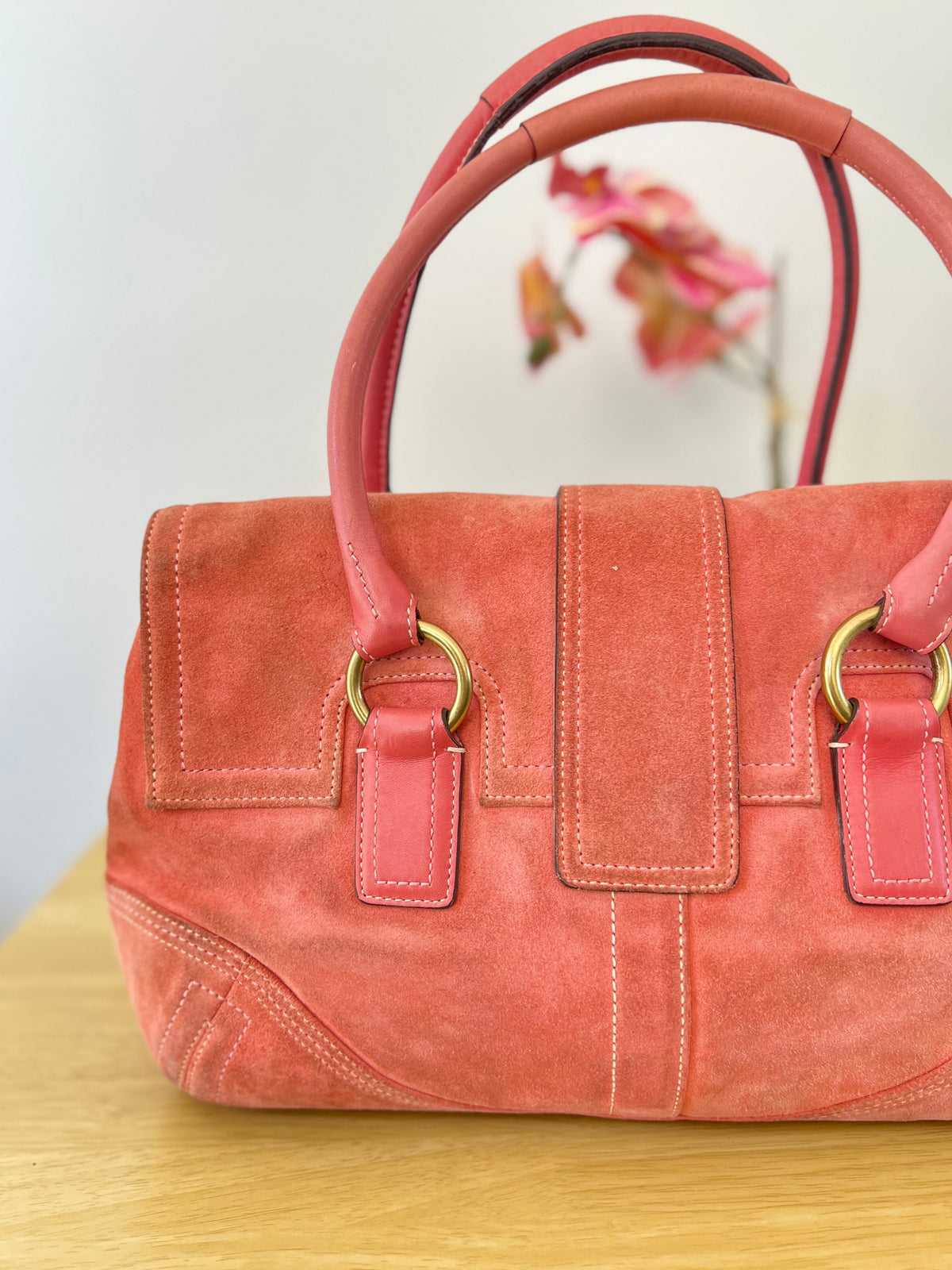 Coach Vintage Soho Suede Flap Handbag