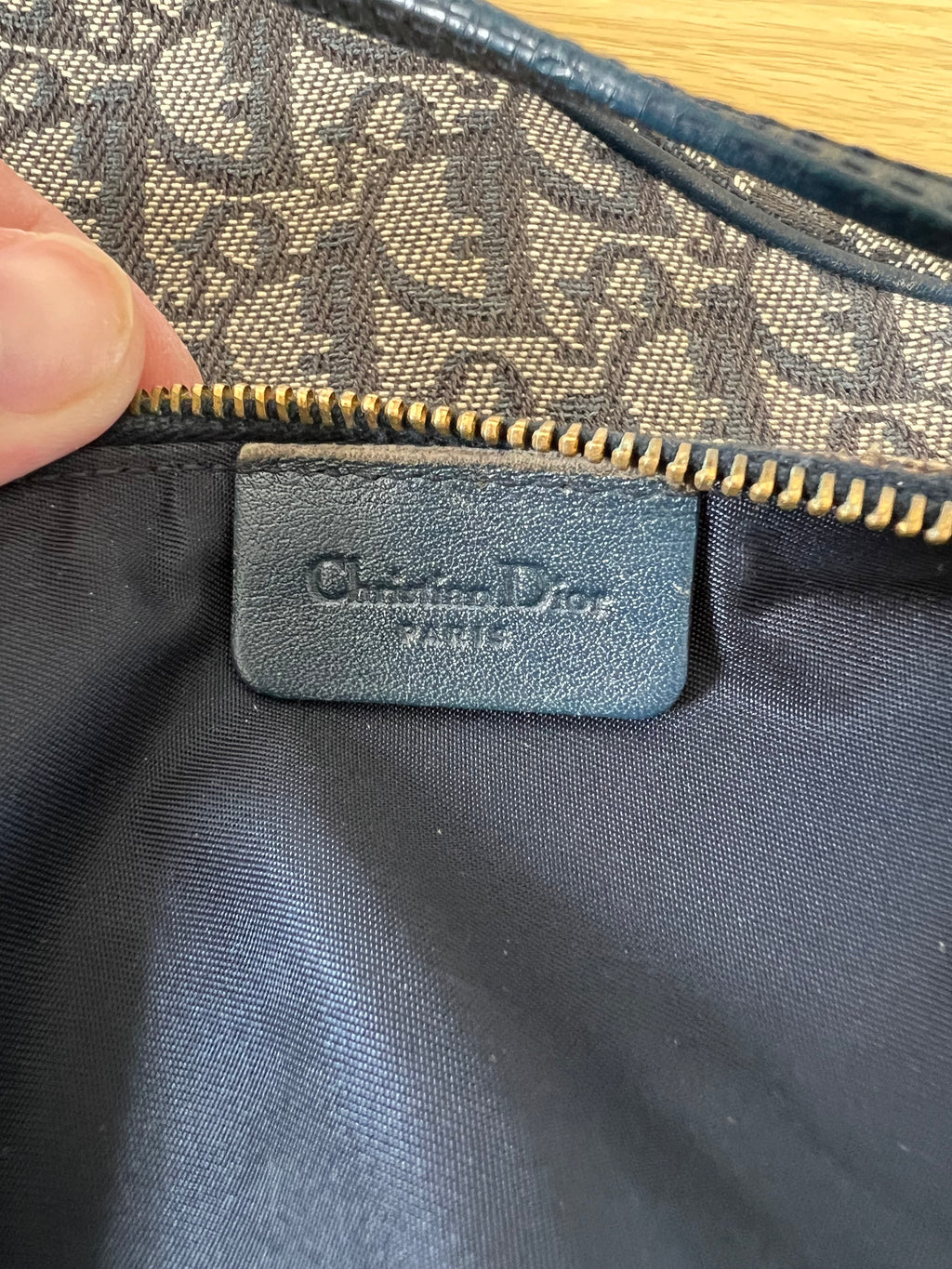 Authentic Vintage Christian Dior Saddle Pochette