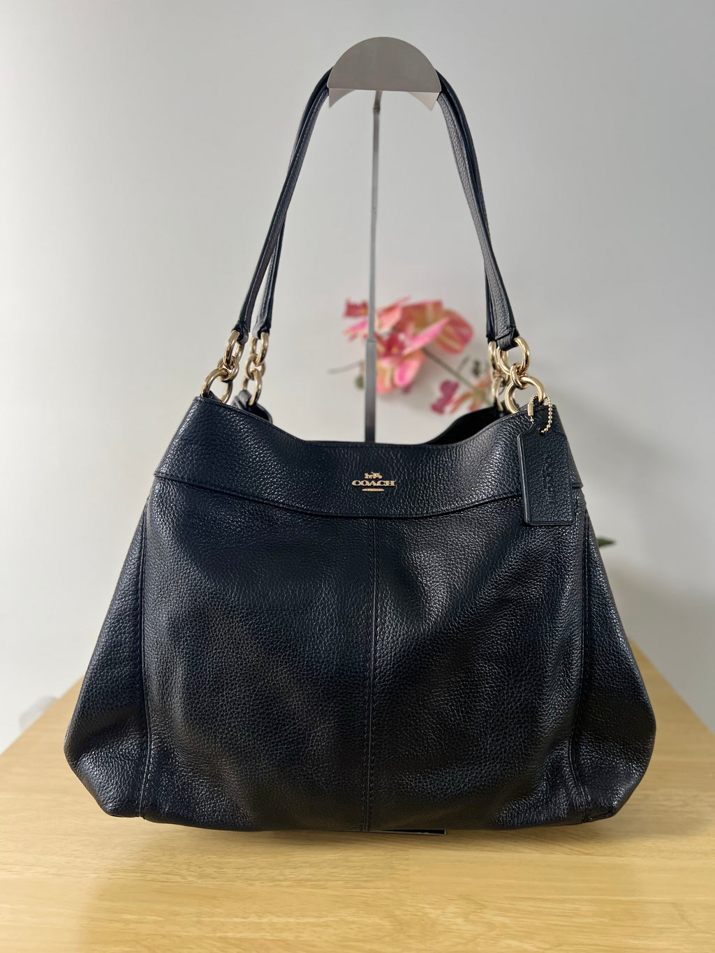 Coach Lexy Pebble Leather Bag