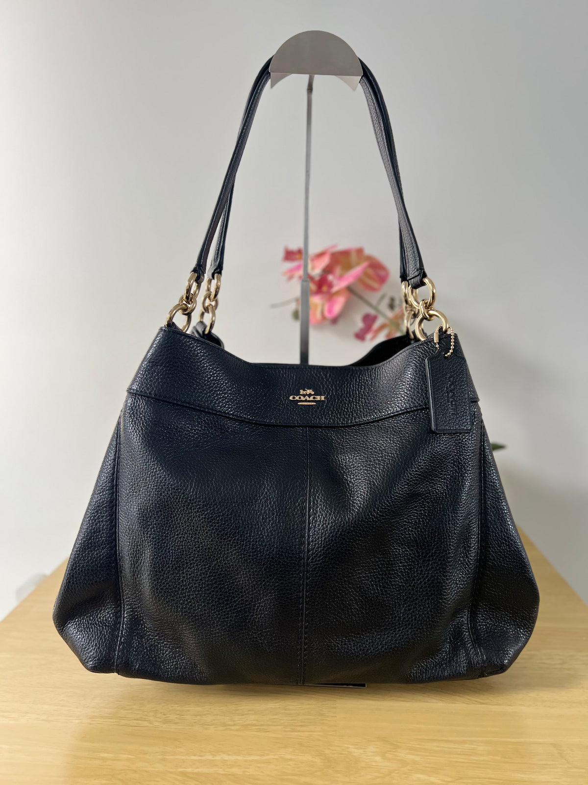 Coach Lexy Pebble Leather Bag