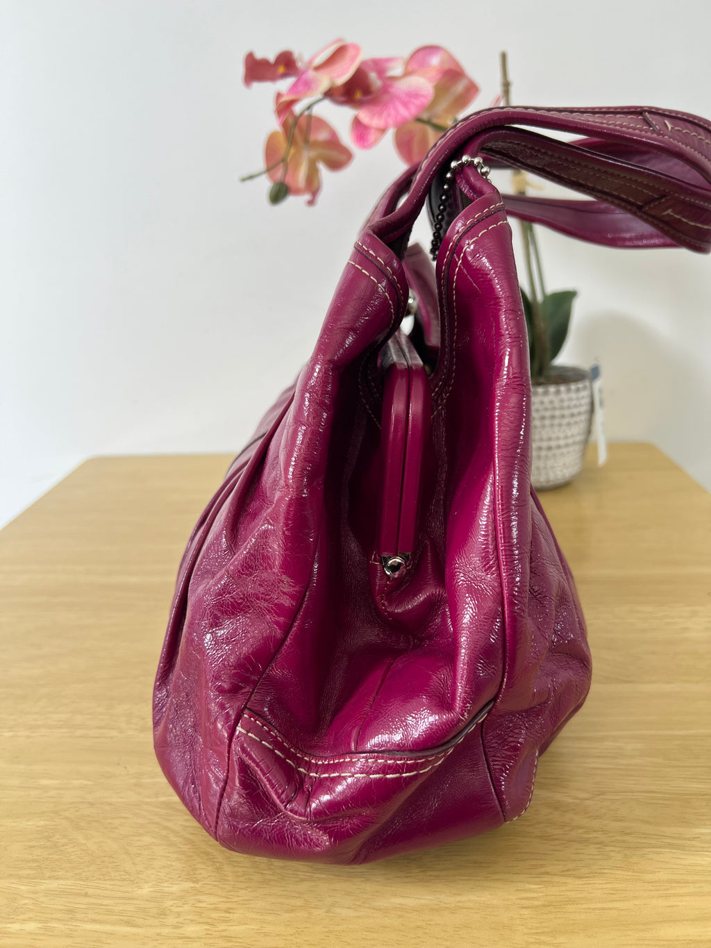 Coach Ergo Kisslock Pleated Bag