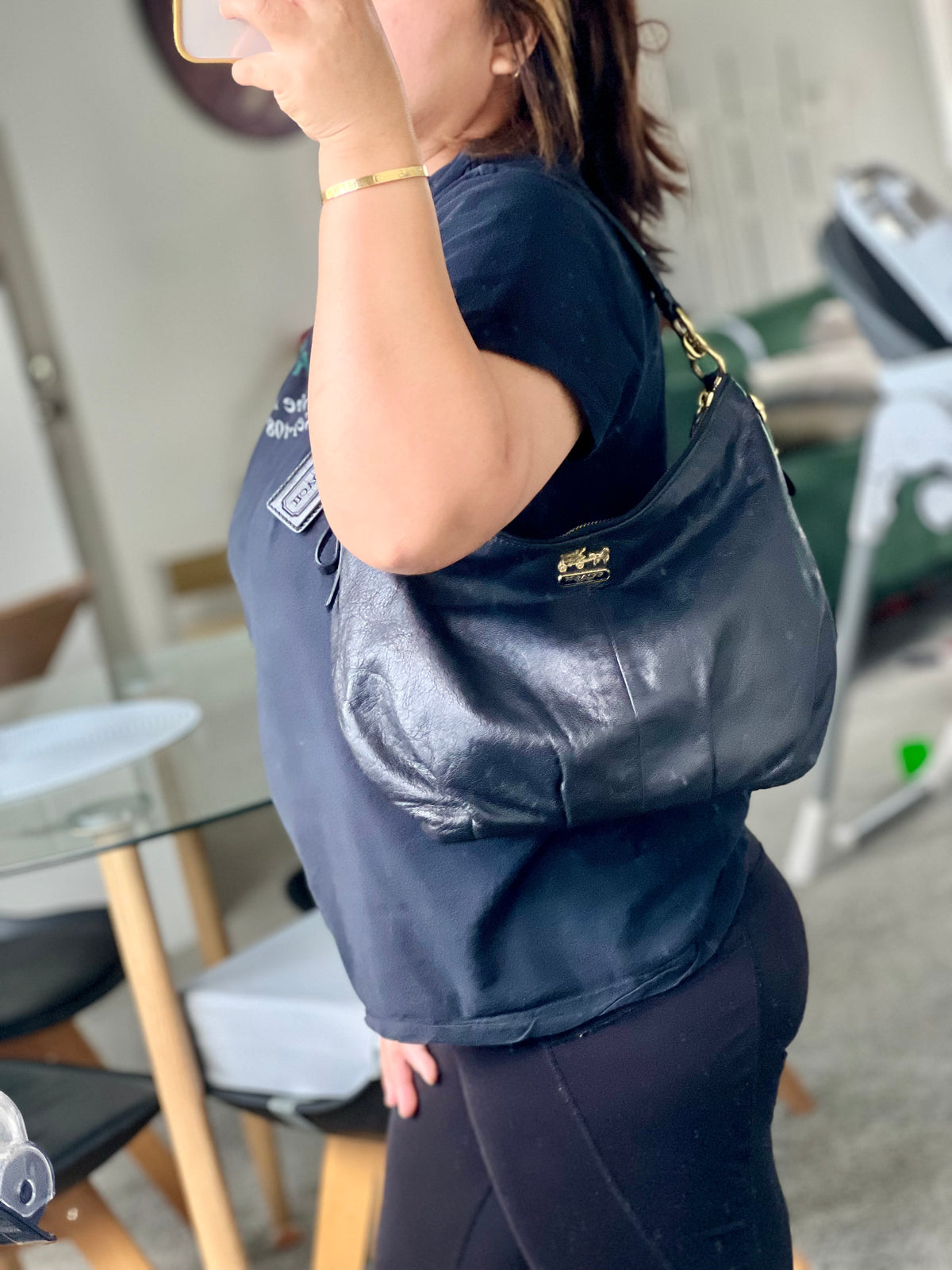 Coach Madison Hobo Leather Bag
