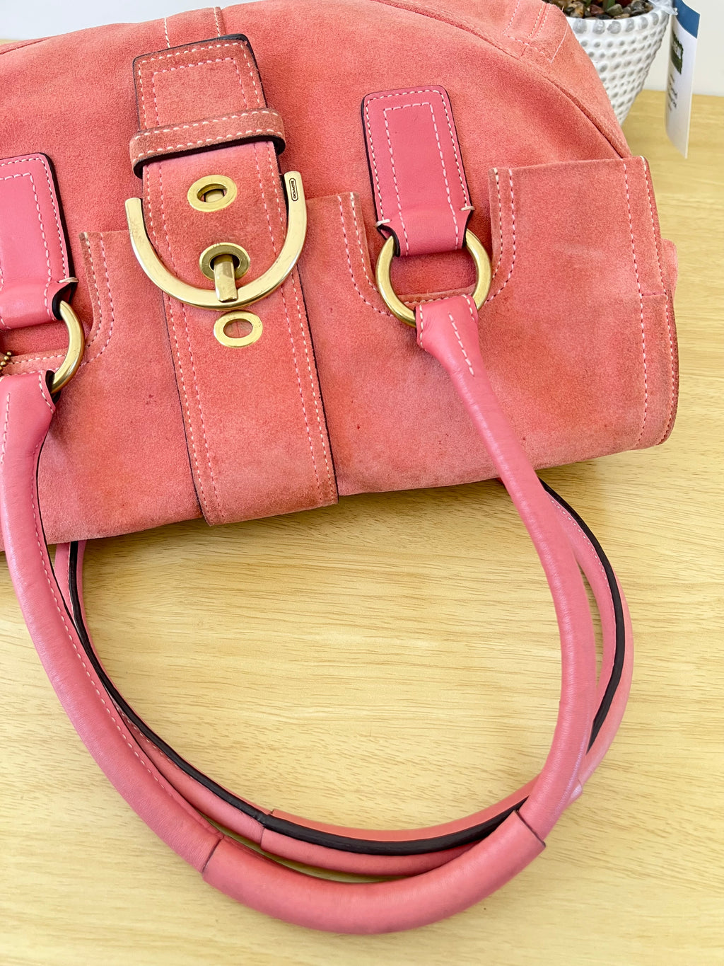 Coach Vintage Soho Suede Flap Handbag