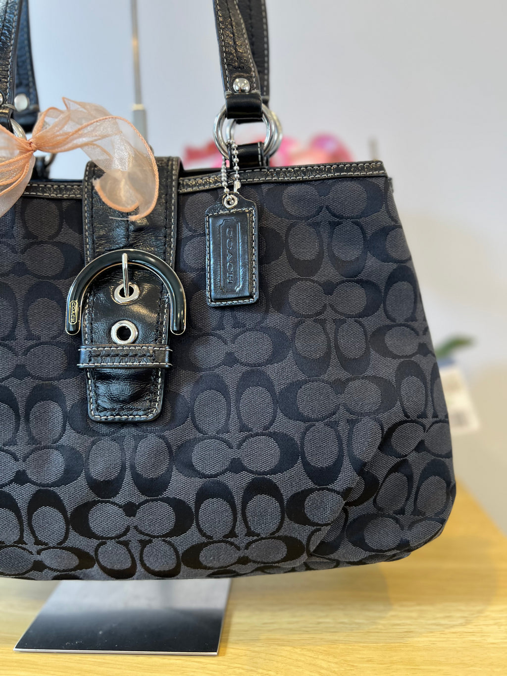 Coach Soholynn Signature C Canvas Tote Bag