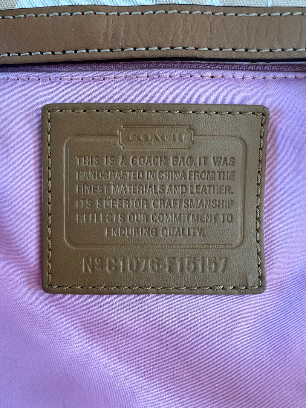 Coach Gallery Horse and Carriage Tote Bag