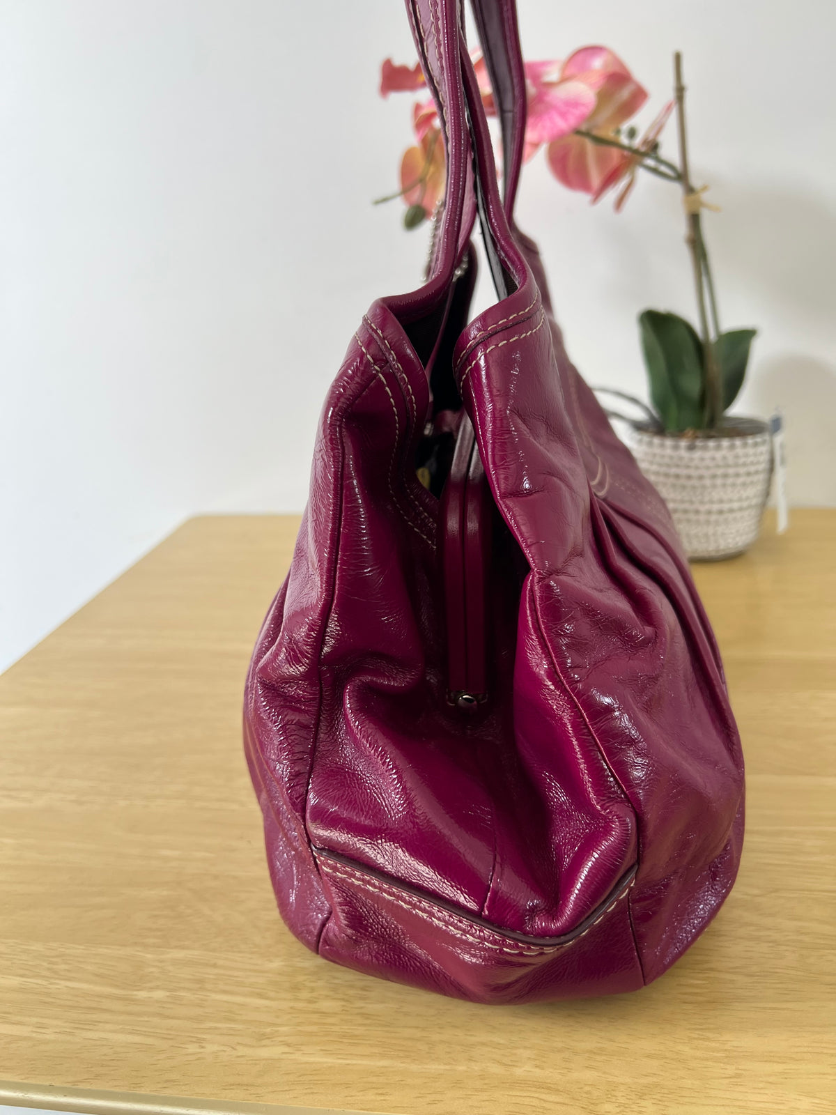 Coach Ergo Kisslock Pleated Bag