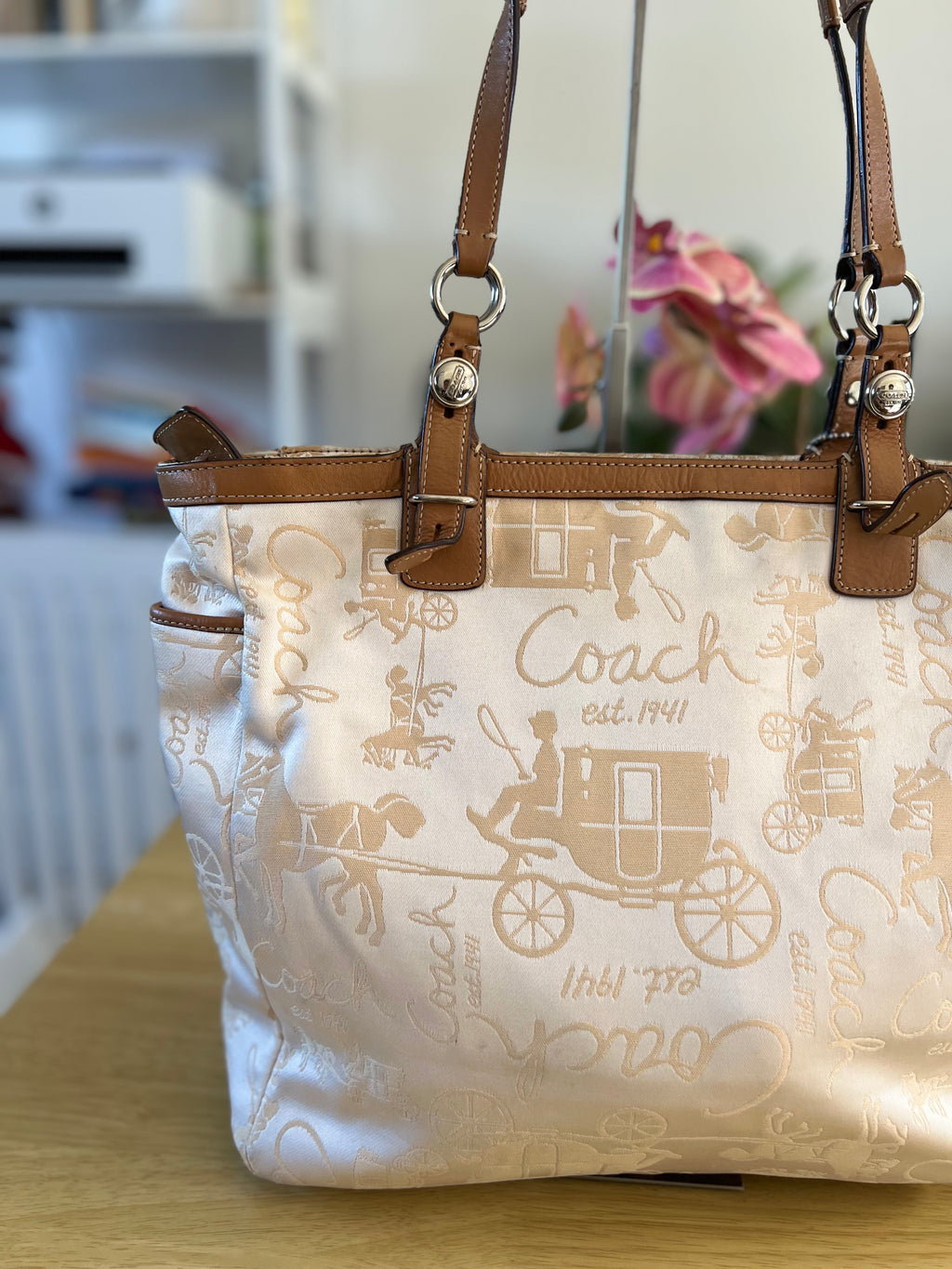 Coach Gallery Horse and Carriage Tote Bag
