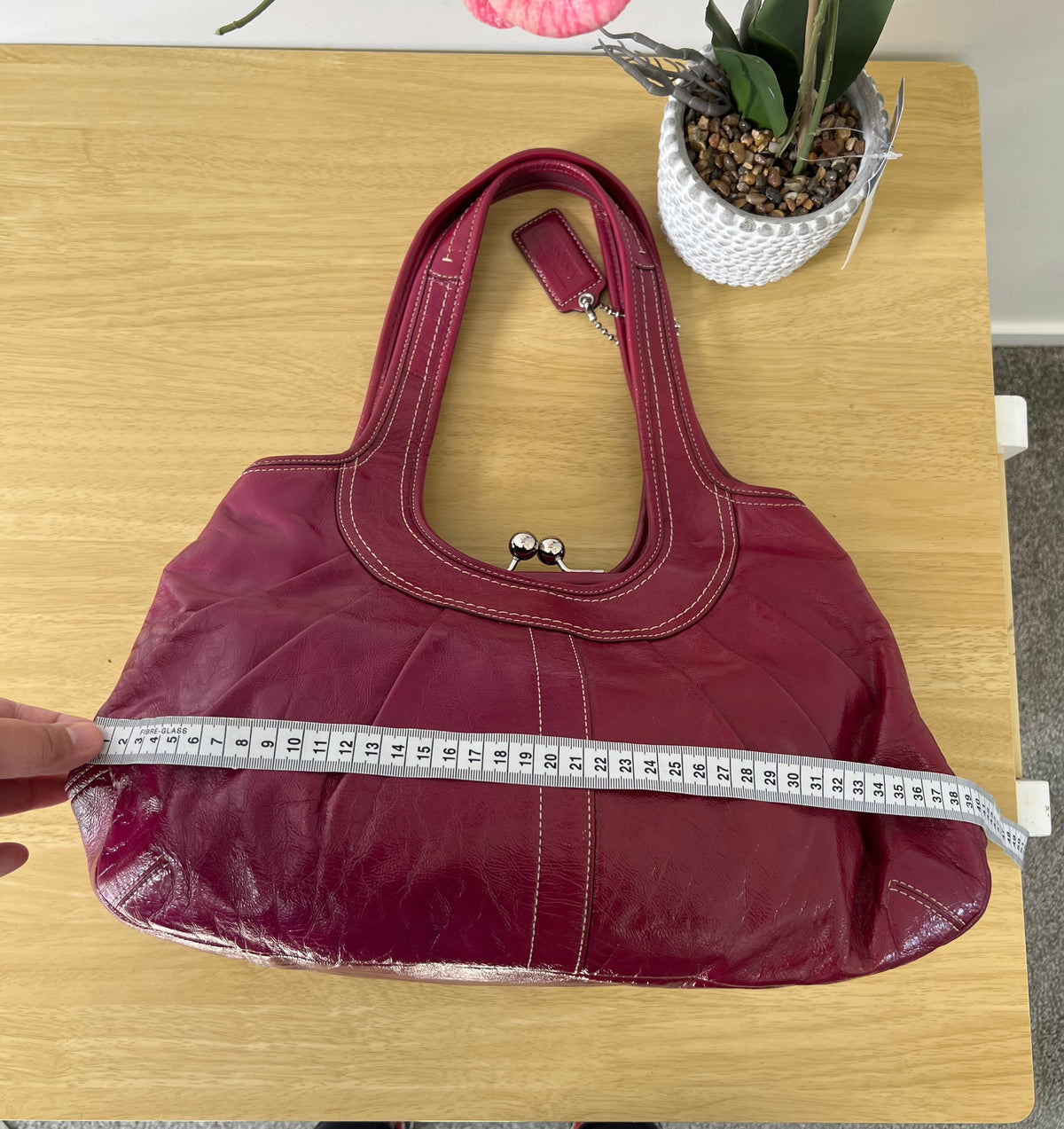 Coach Ergo Kisslock Pleated Bag