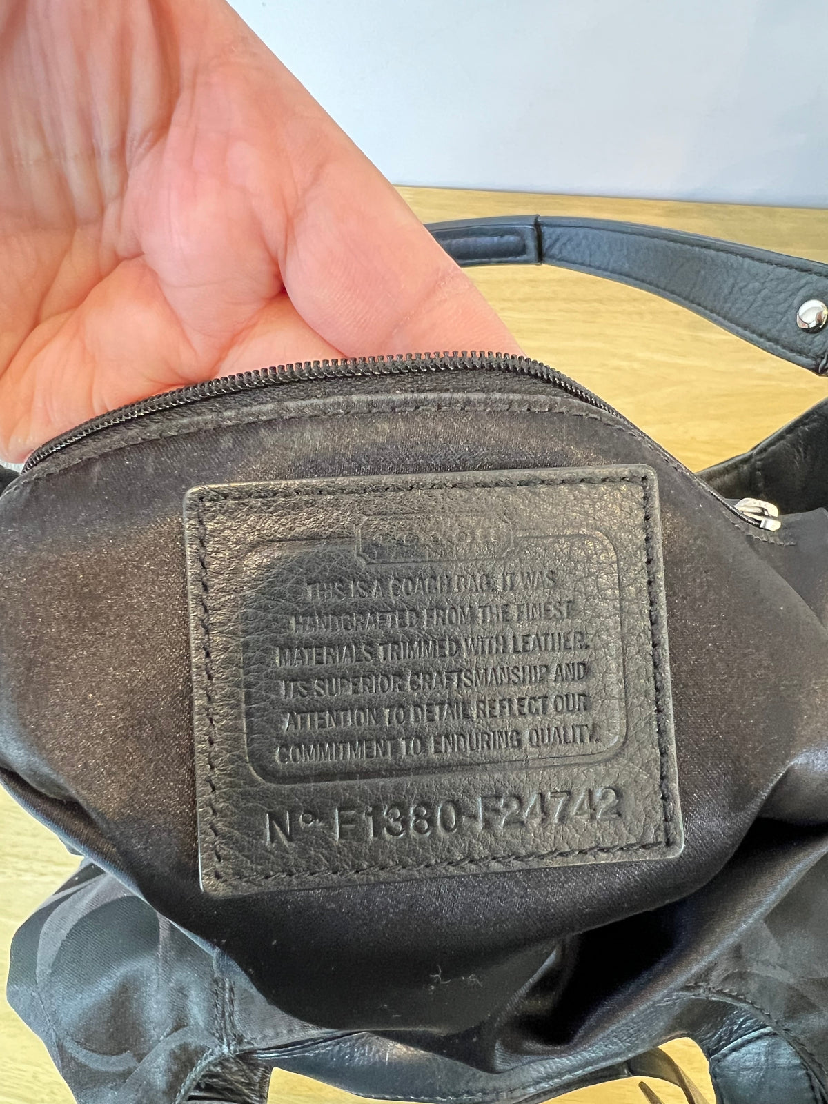 Coach Campbell Signature Bag in Black