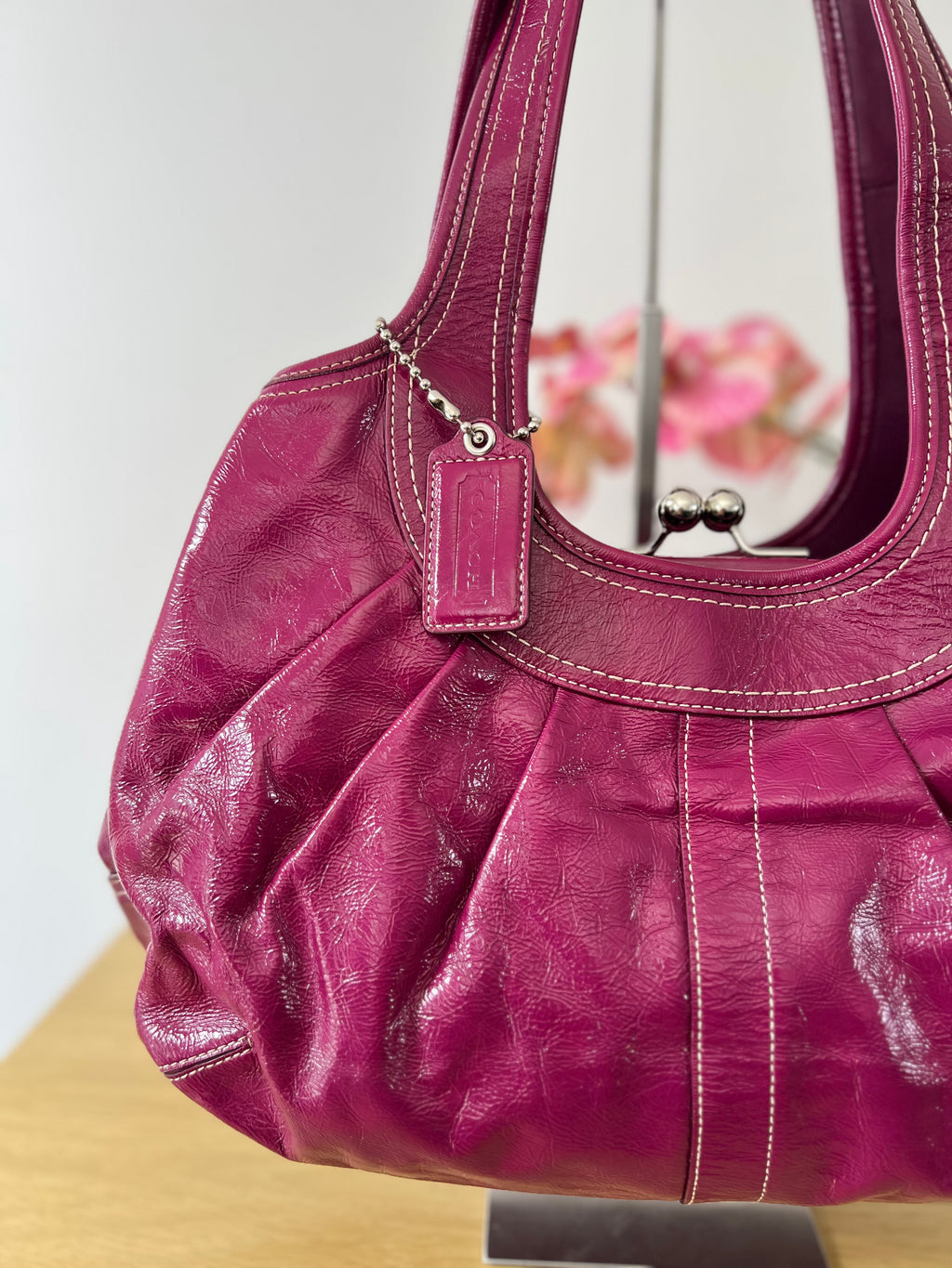 Coach Ergo Kisslock Pleated Bag