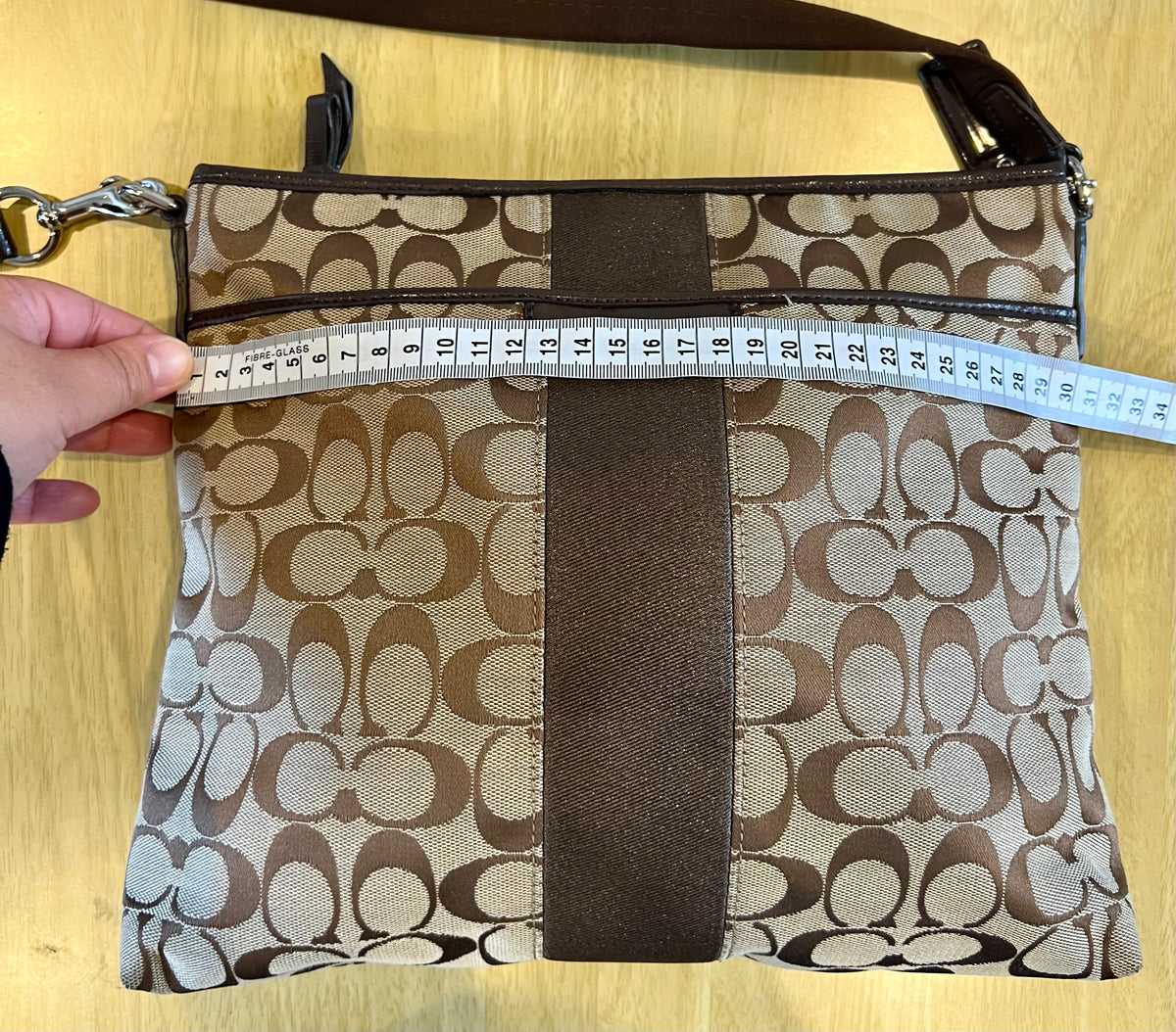 Coach Heritage Stripe Swingpack Crossbody Bag