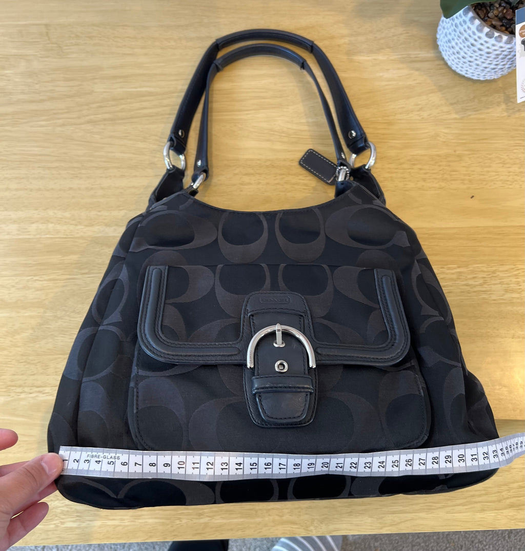 Coach Campbell Signature Bag in Black