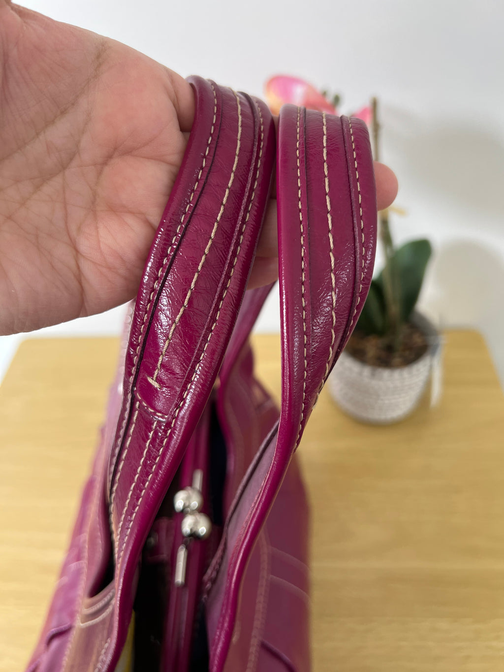 Coach Ergo Kisslock Pleated Bag