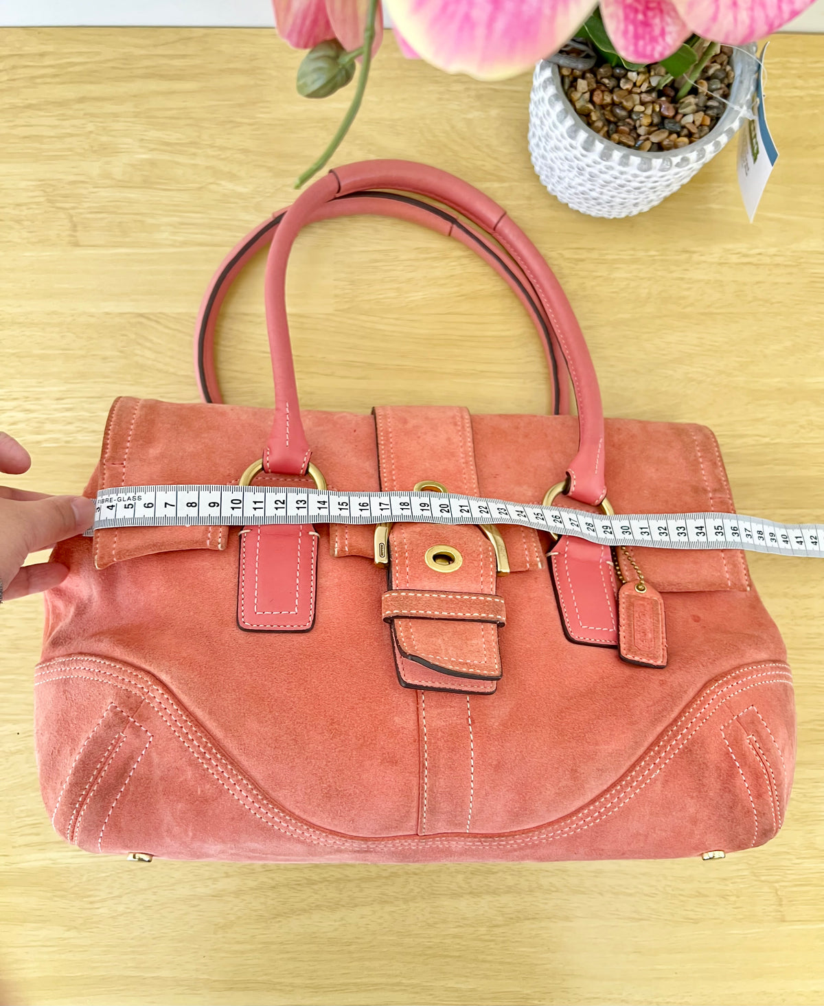 Coach Vintage Soho Suede Flap Handbag