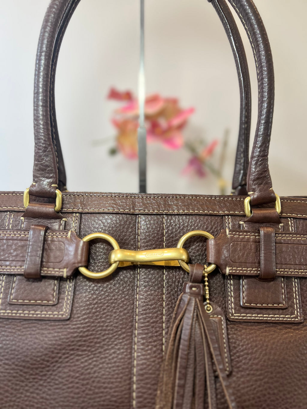 Authentic Coach Hamptons Shoulder Bag