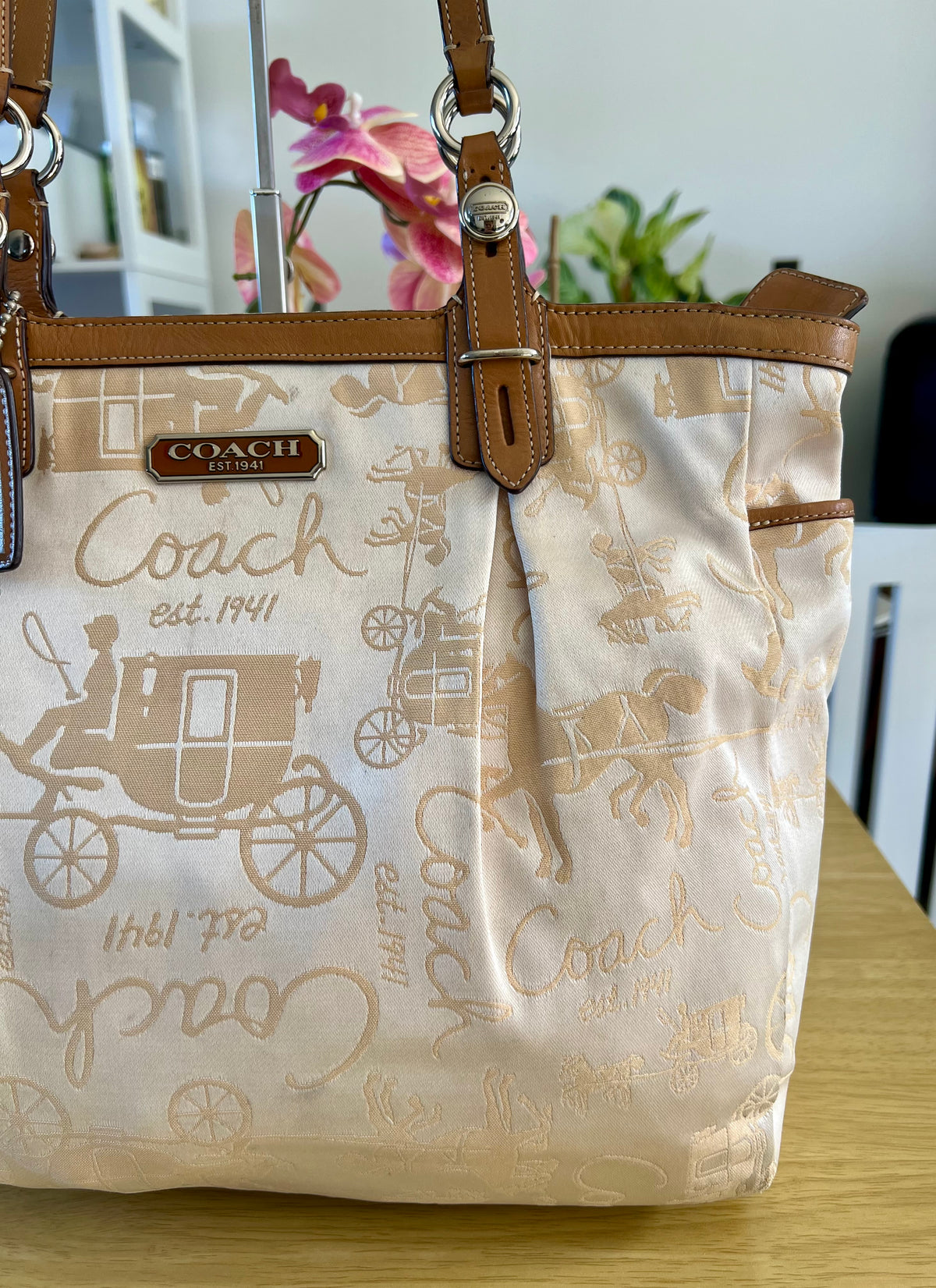 Coach Gallery Horse and Carriage Tote Bag