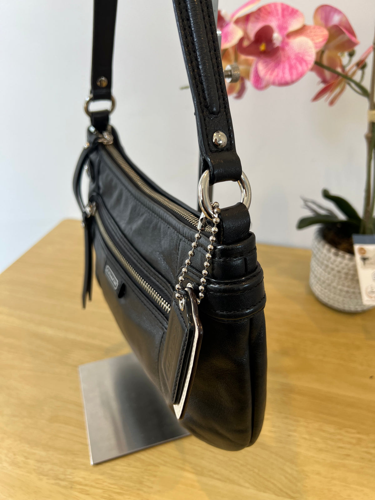 Coach Daisy Demi Shoulder Leather Bag