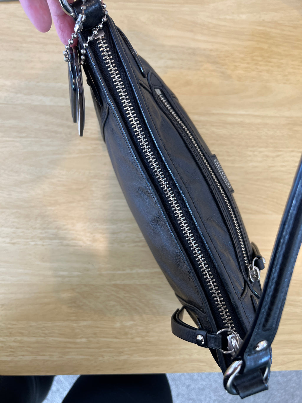 Coach Daisy Demi Shoulder Leather Bag